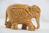 Hand-Carved Wooden Elephants – Artisan Decorative Sculptures